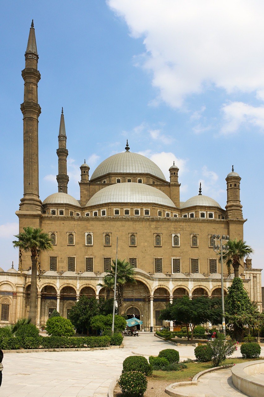 mosque minaret cairo free photo