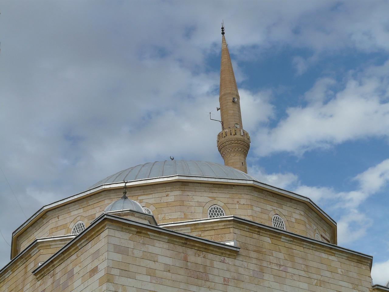 mosque minaret dome free photo