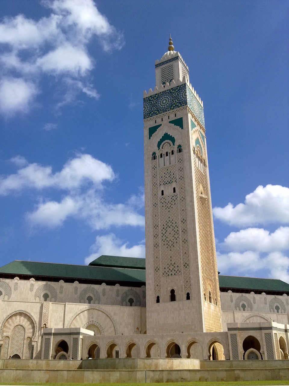 mosque tower casablanca free photo