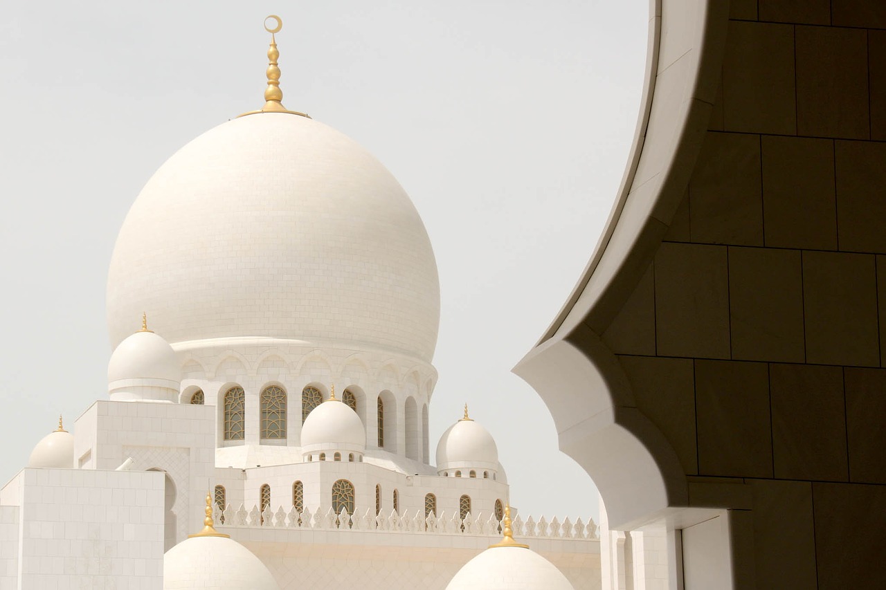 mosque abu dhabi white free photo