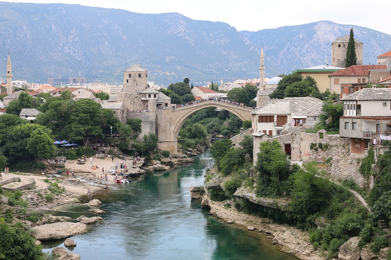 mostar  bosnia  stari most free photo
