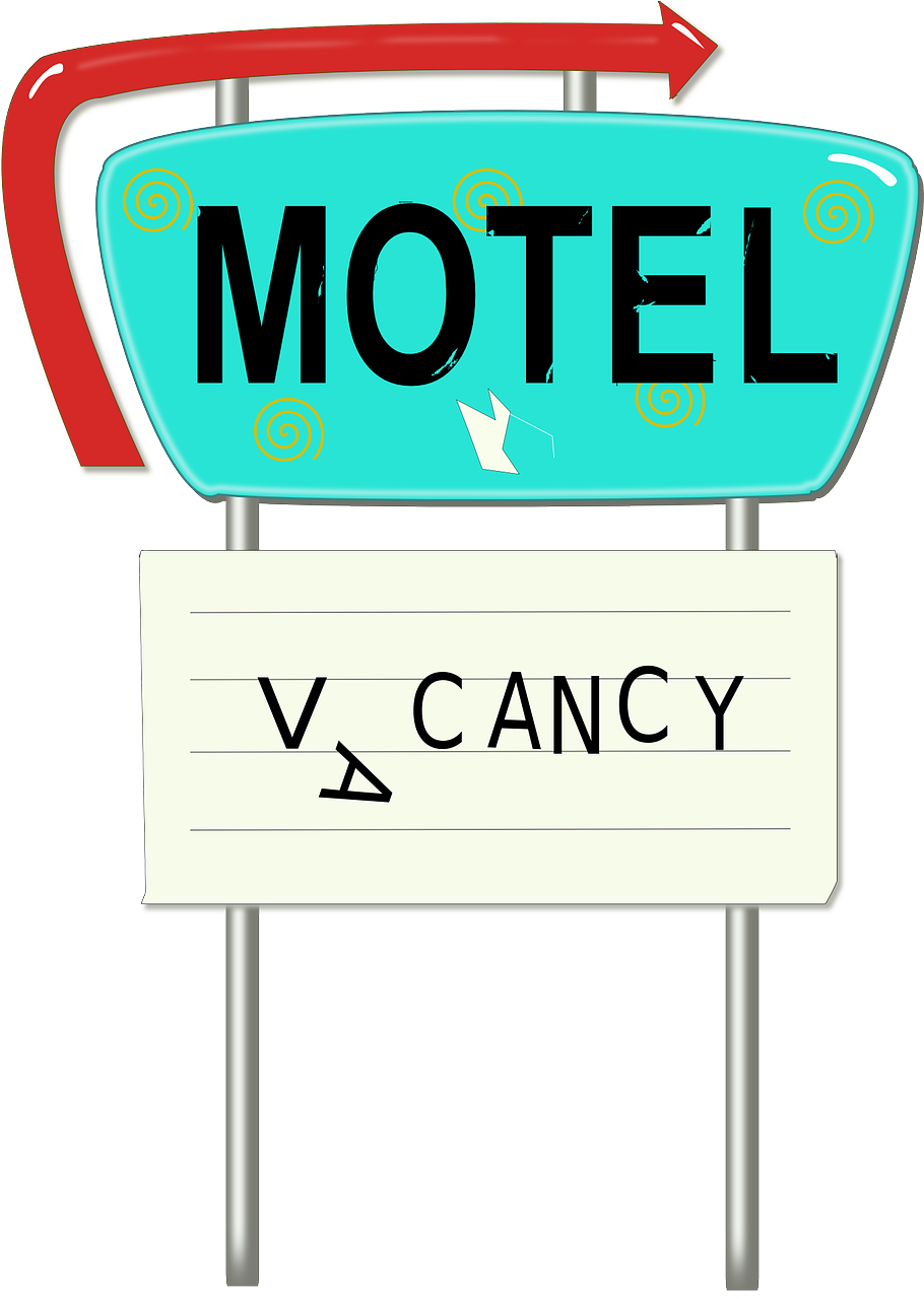 motel billboard vintage free photo