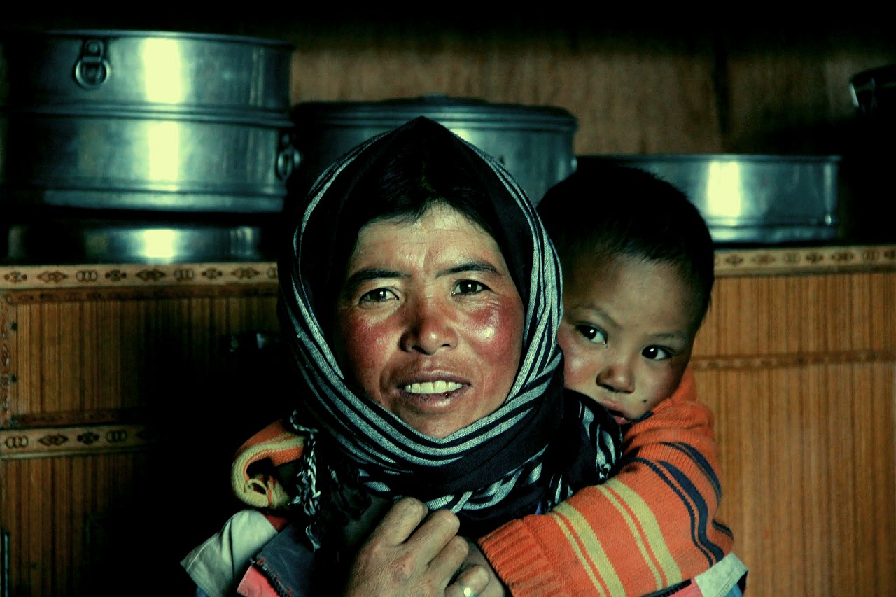 mother ladakh india free photo