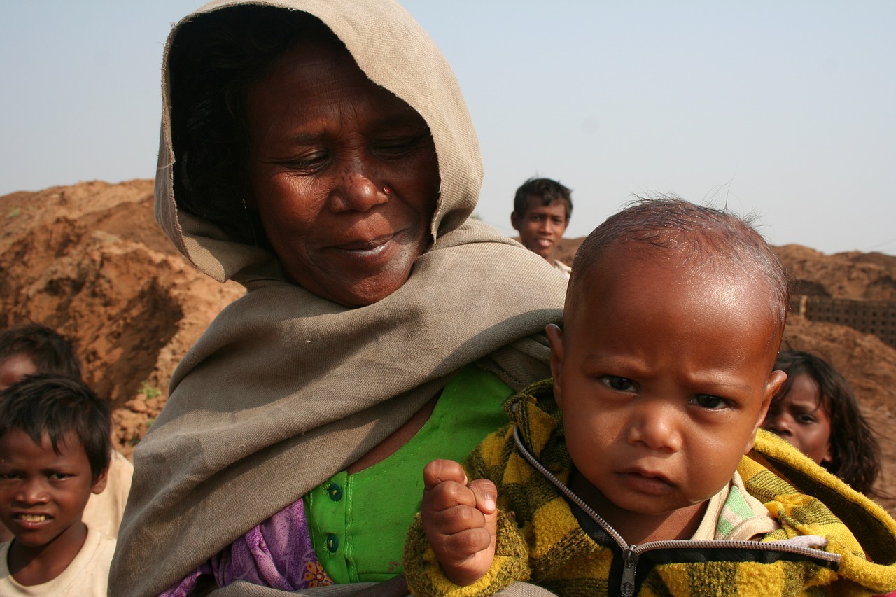 mother child rajasthan free photo