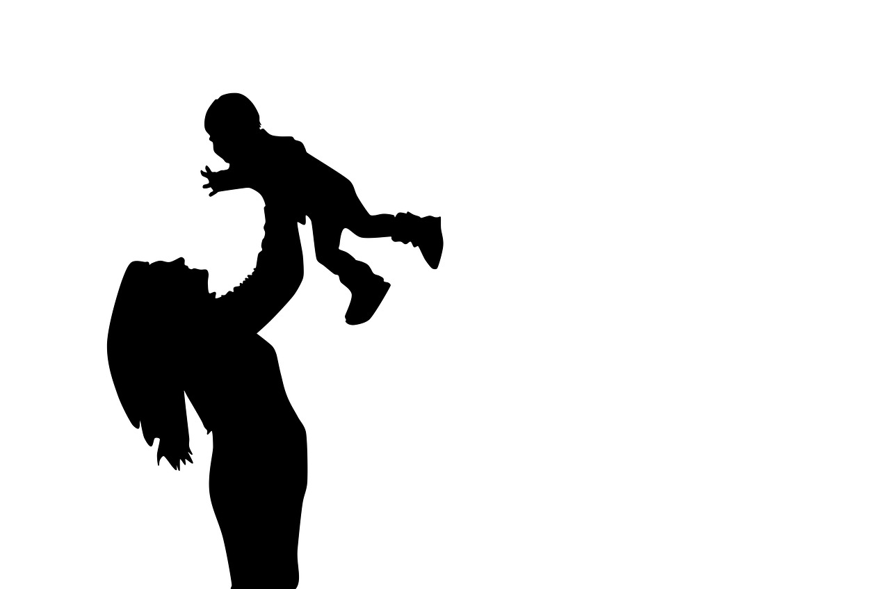 mother and son silhouette motherly love free photo