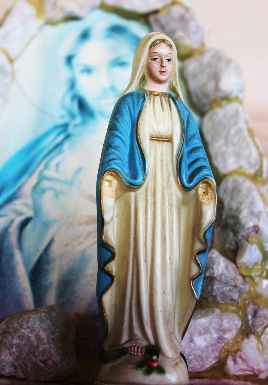 mother mary jesus catholic free photo