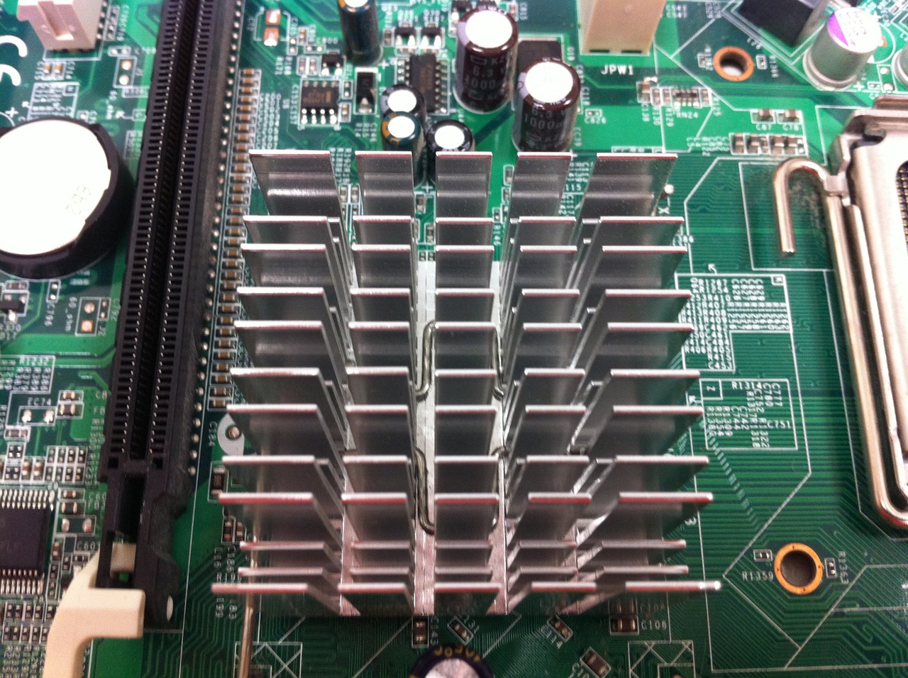 motherboard heat sink computer free photo