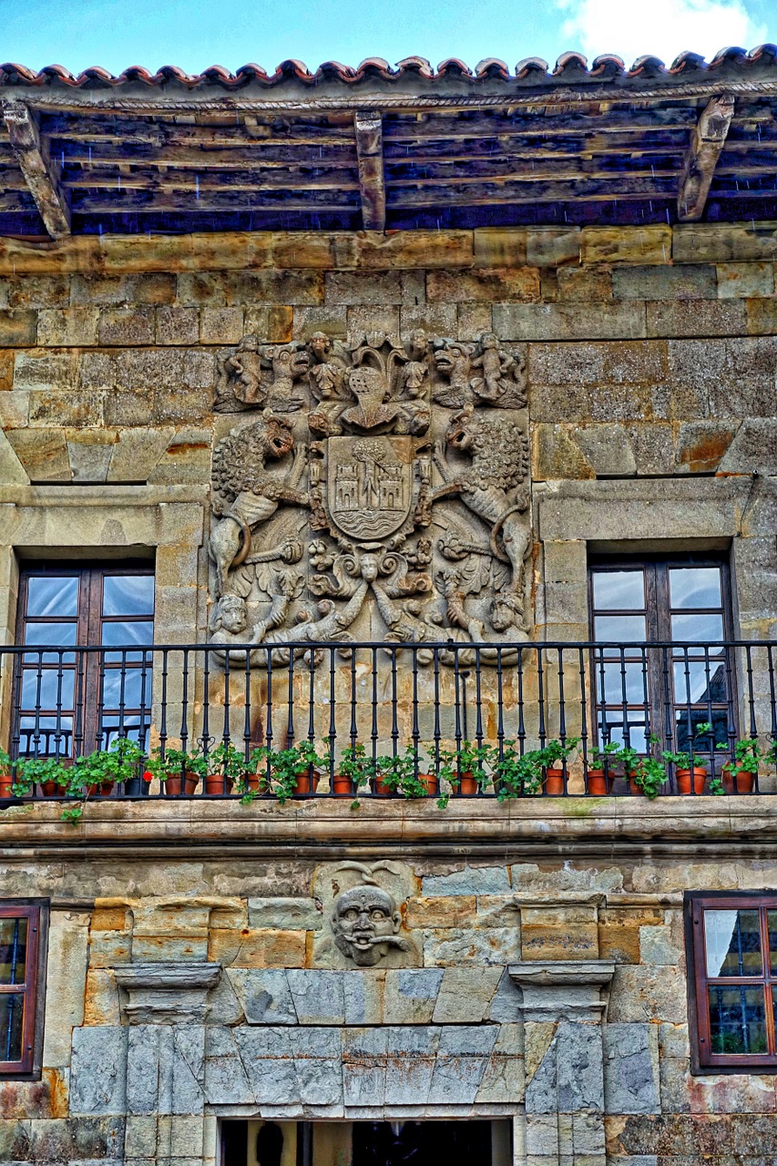 motif stone balcony free photo
