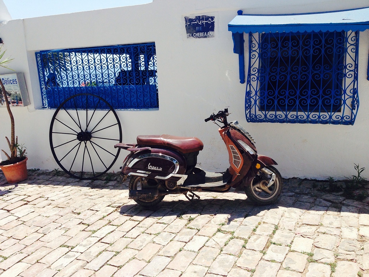 motor scooter roller tunisia free photo