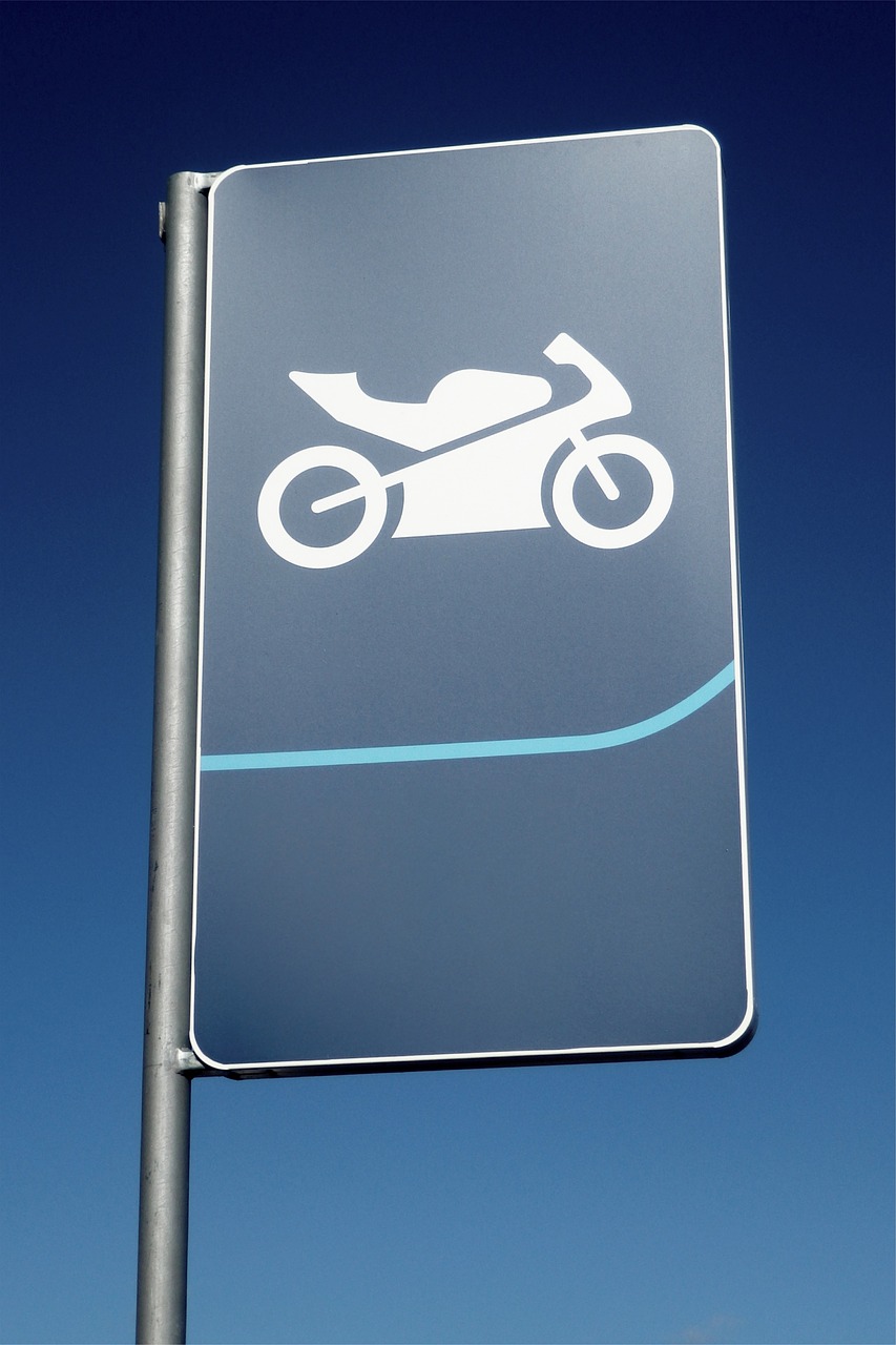 motorbike park sign free photo