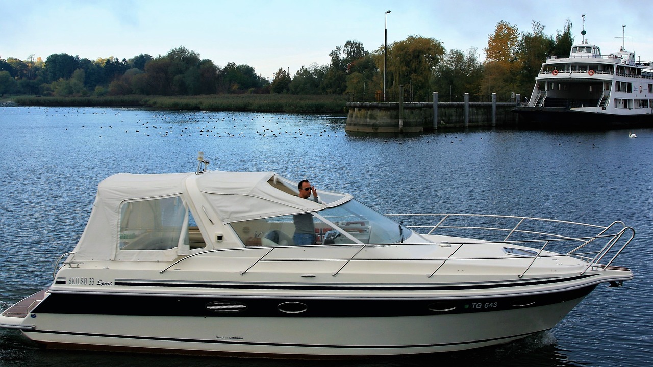 motorboat boat the waterfront free photo