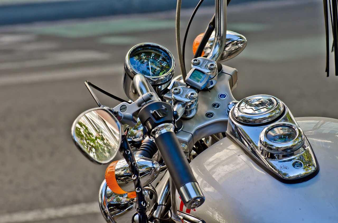 motorcycle rear-view mirror handlebar free photo