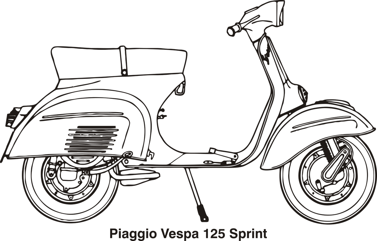 motorcycle vespa piaggio free photo