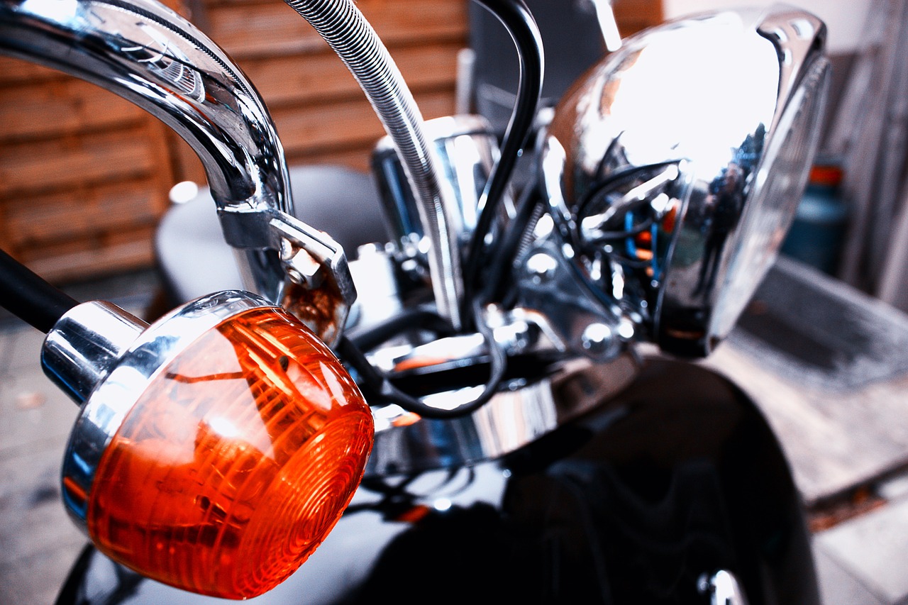 motorcycle blinker spotlight free photo