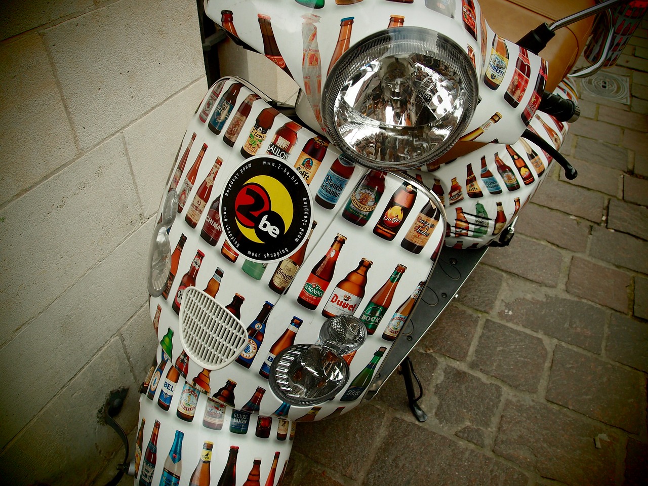 motorcycle belgium beer free photo