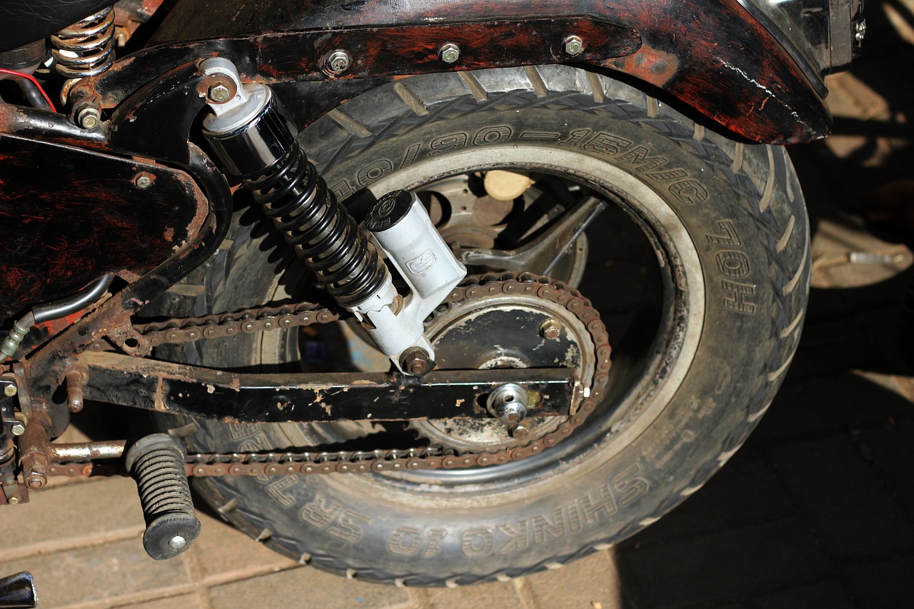 motorcycle tire vehicle free photo