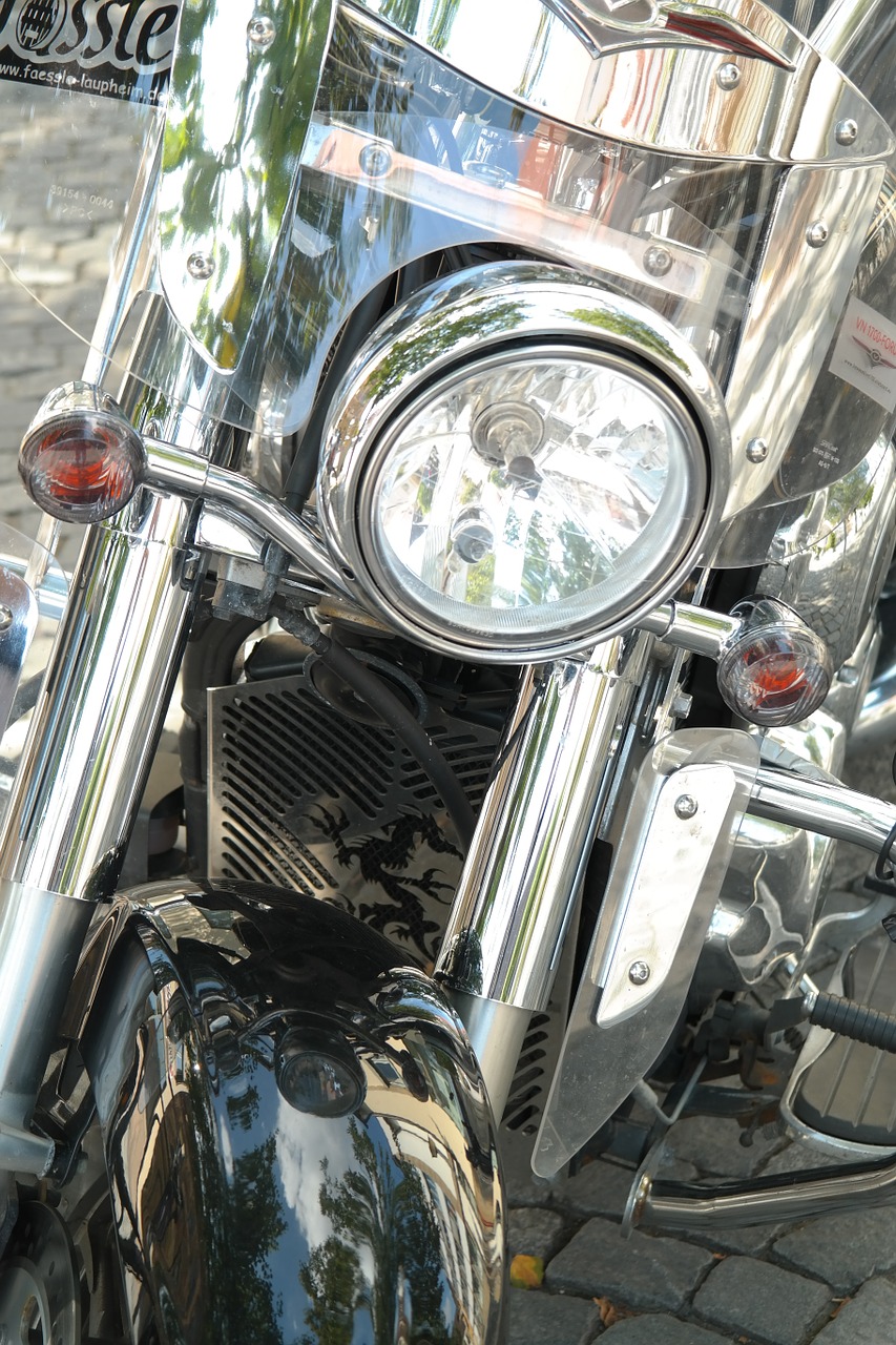 motorcycle light front light free photo