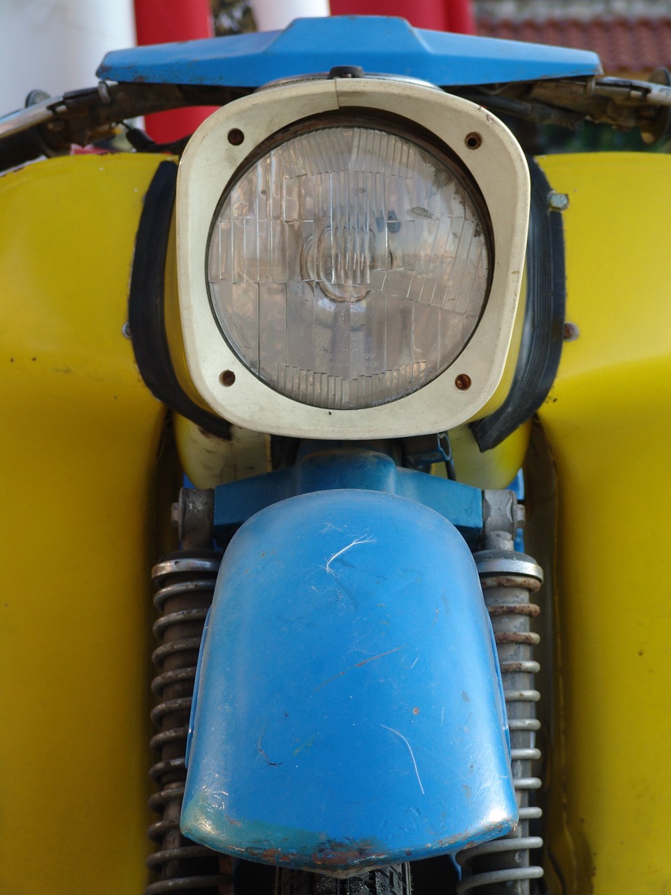 motorcycle moped spotlight free photo