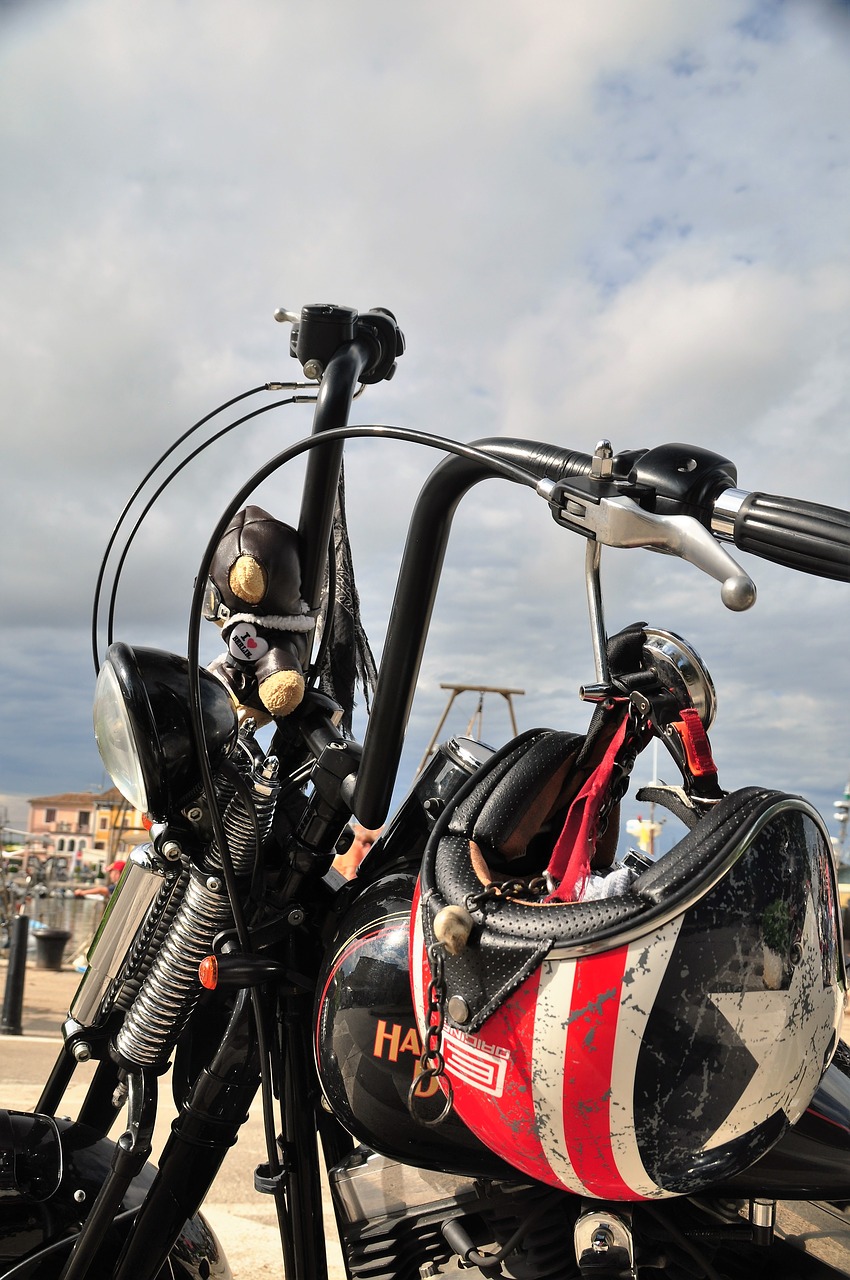 motorcycle helm vehicle free photo