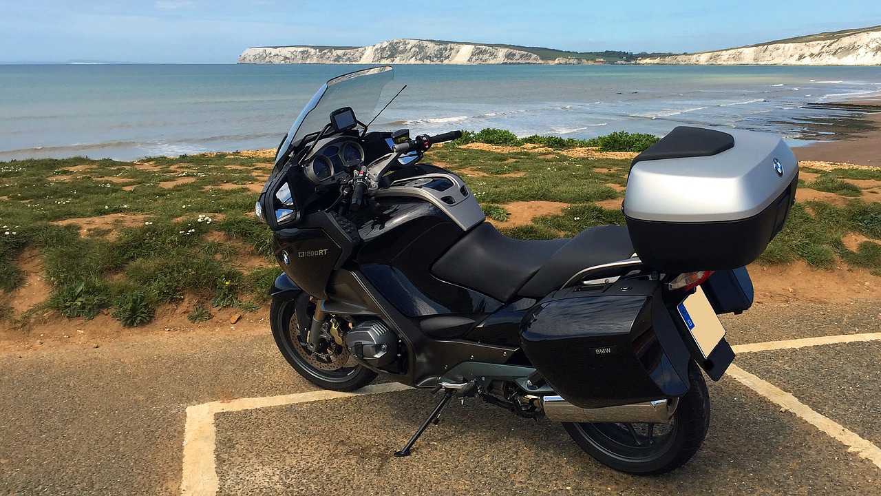 motorcycle england coast free photo