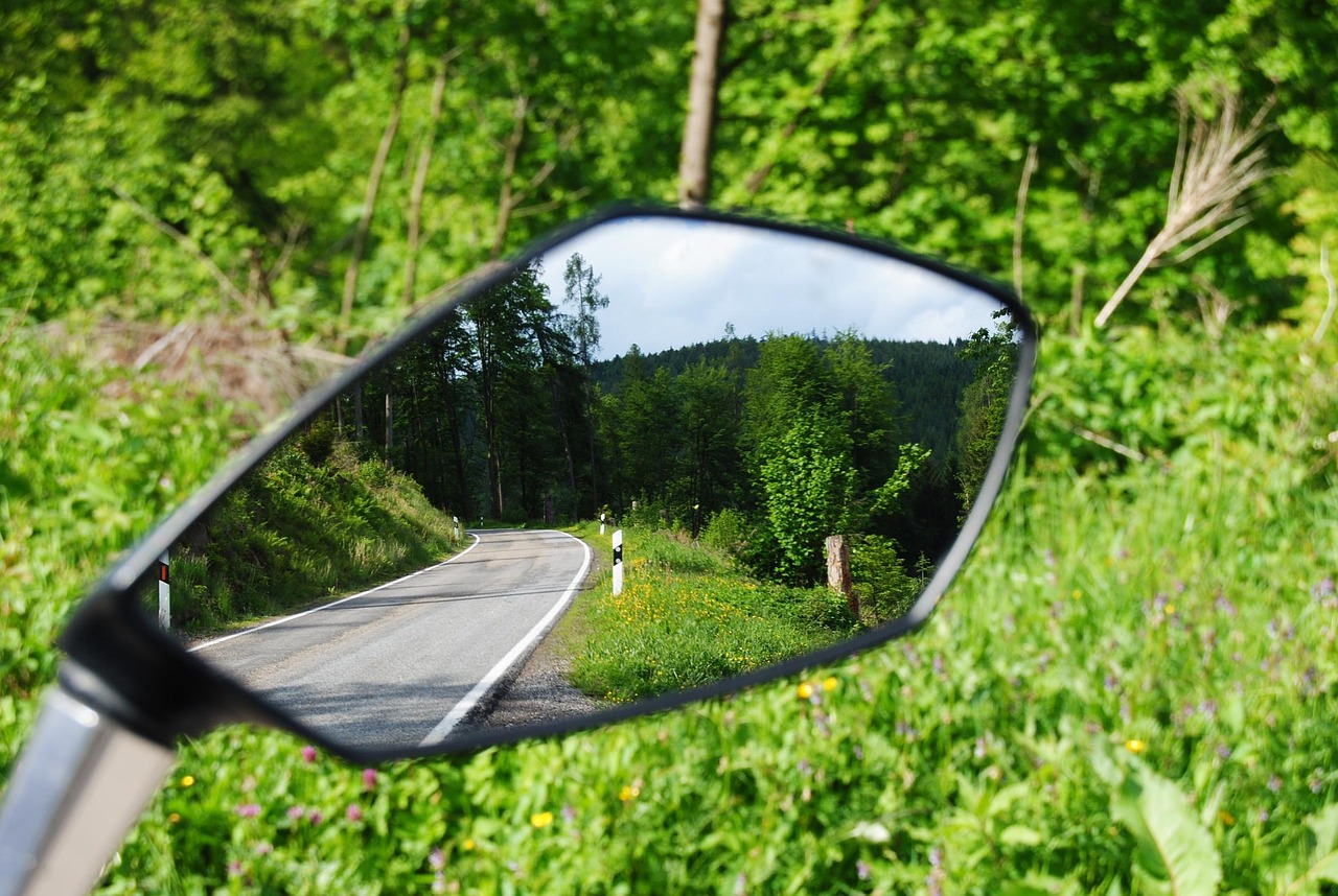 motorcycle mirror mirroring free photo