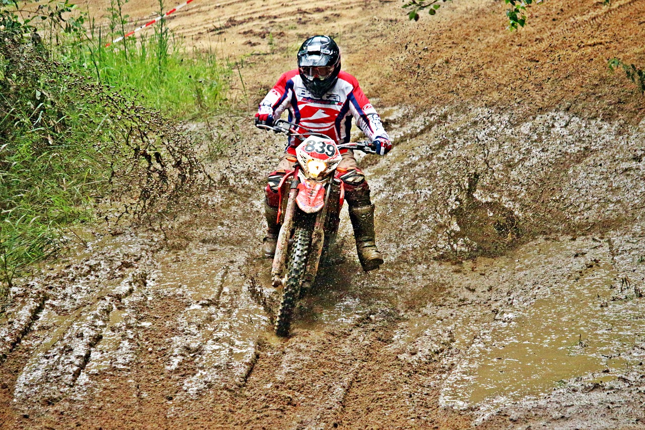 motorcycle mud enduro free photo