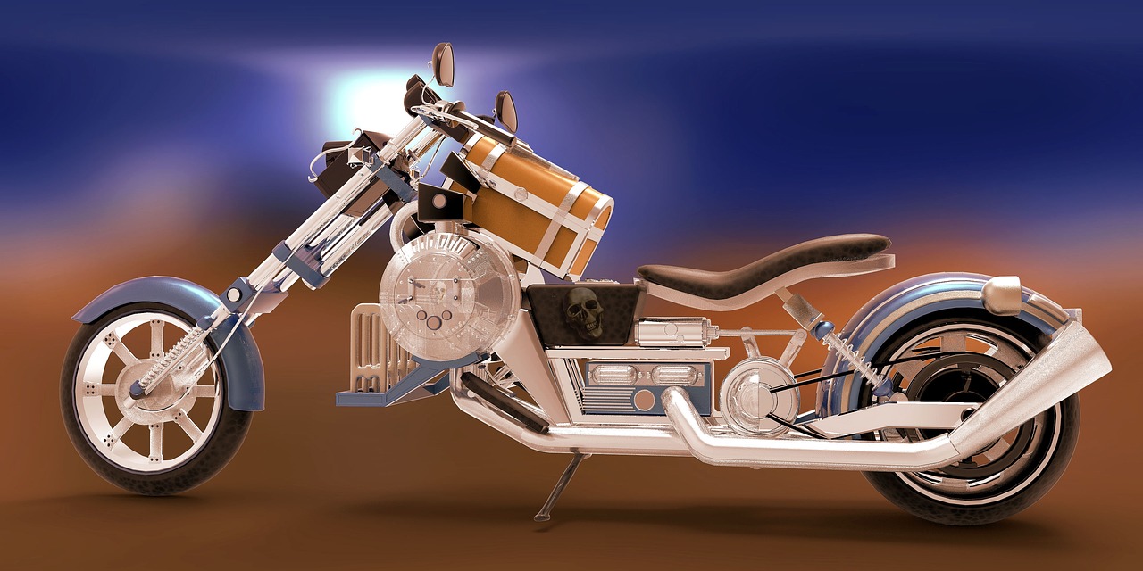 motorcycle two wheeled vehicle chrome free photo