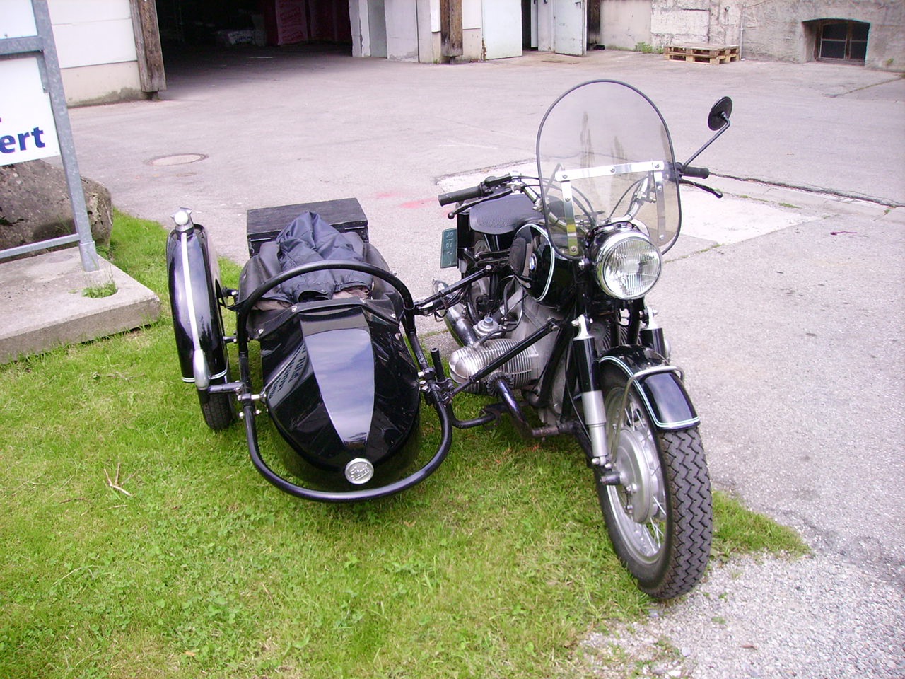 motorcycle bmw sidecar free photo