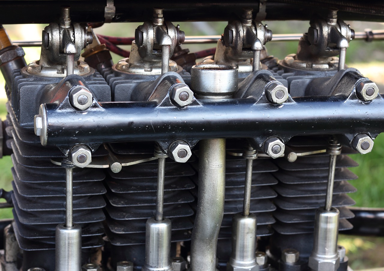 motorcycle engine in line free photo