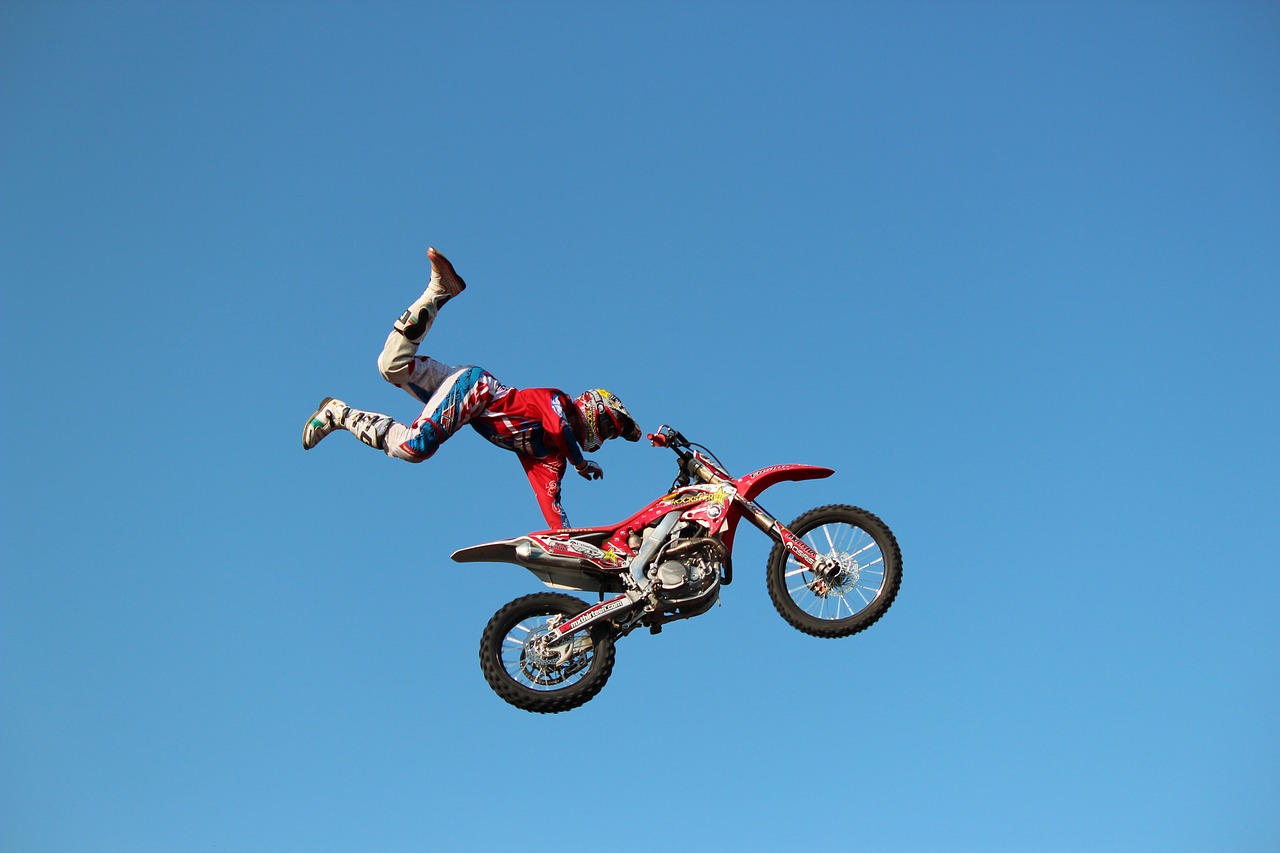 motorcycle jump sport free photo