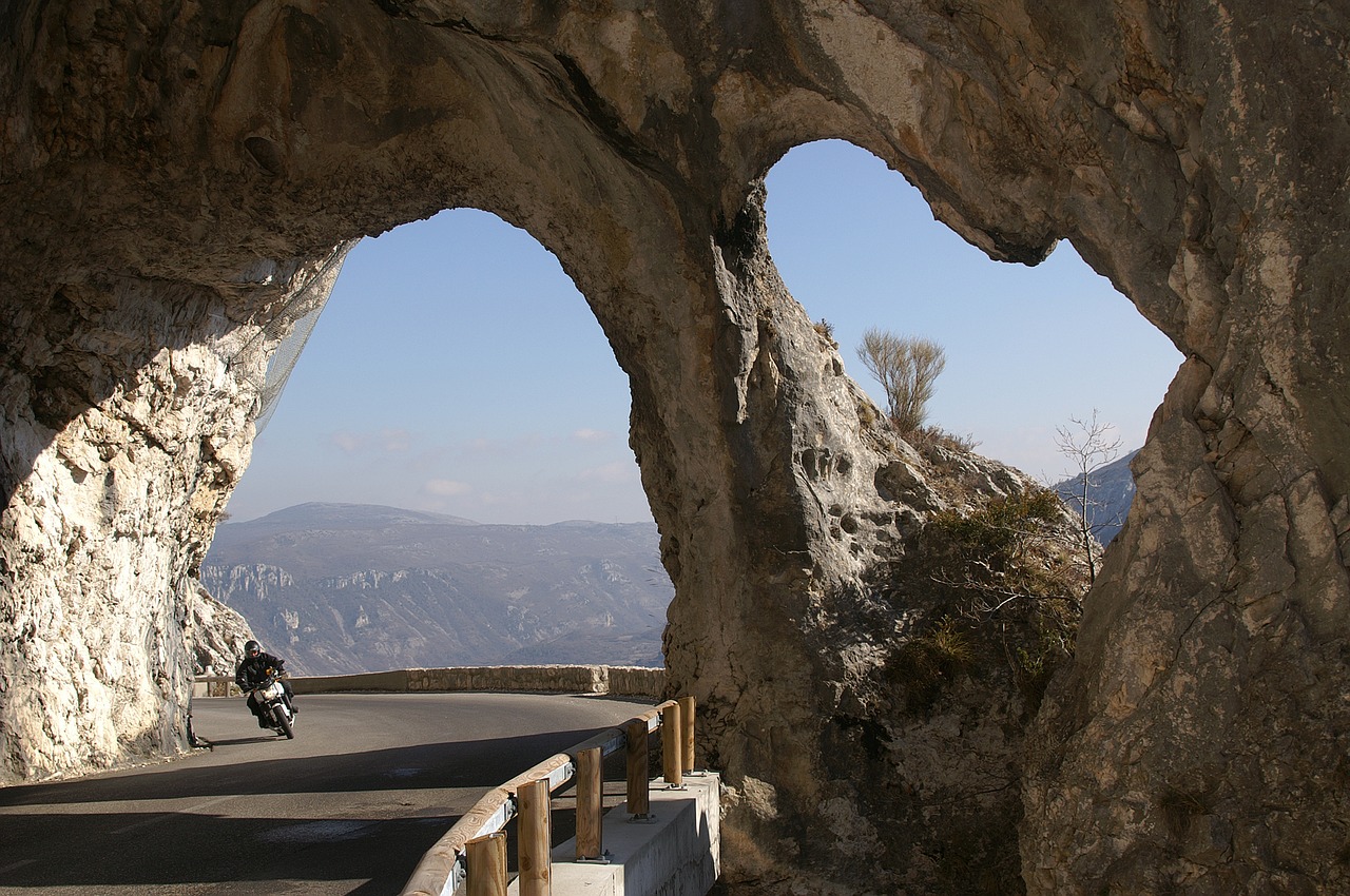 motorcycle  tunnel  driving free photo