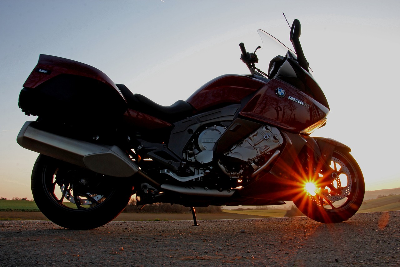 motorcycle  vehicle  sunrise free photo