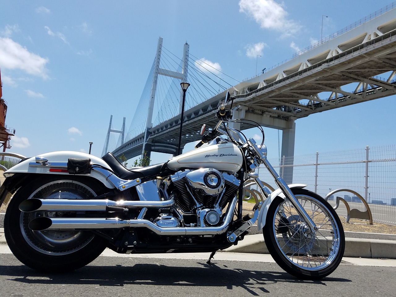 motorcycle  yokohama  harley davidson free photo