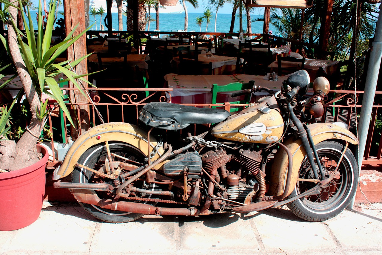 motorcycle harley davidson historically free photo