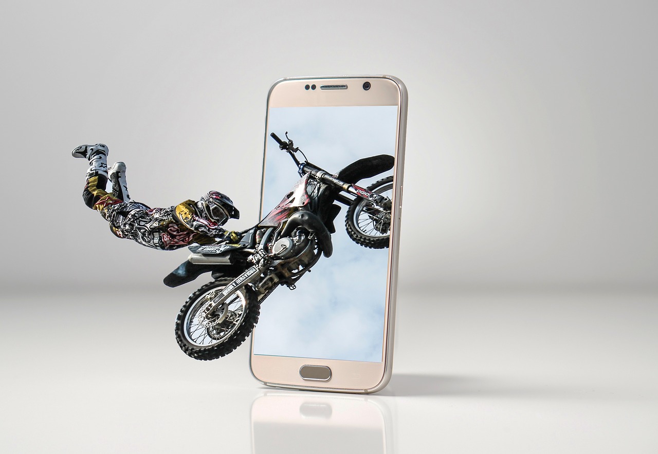 motorcycle  photoshop  smartphone free photo