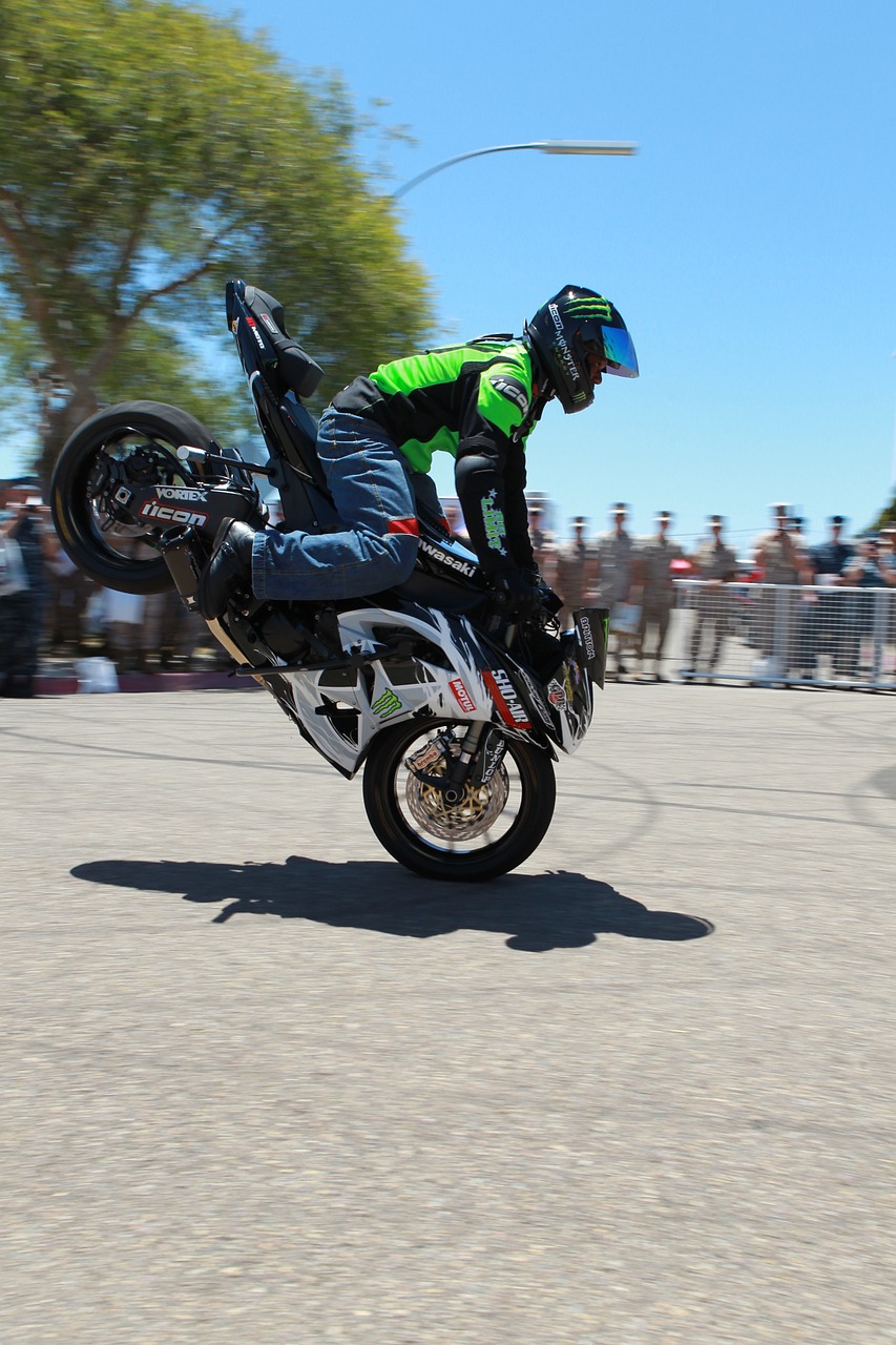 motorcycle stunt jump free photo