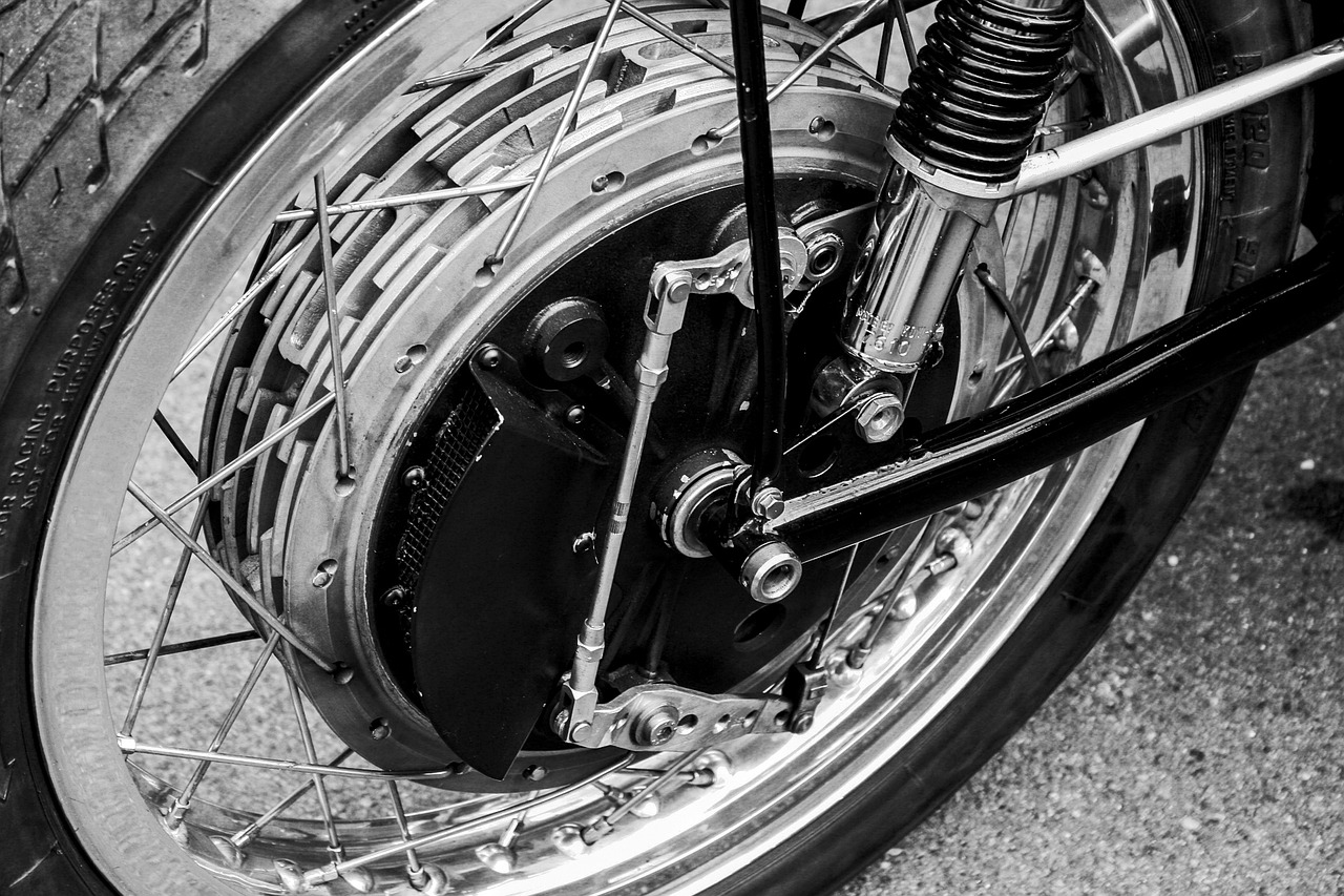 motorcycle front wheel wheels free photo
