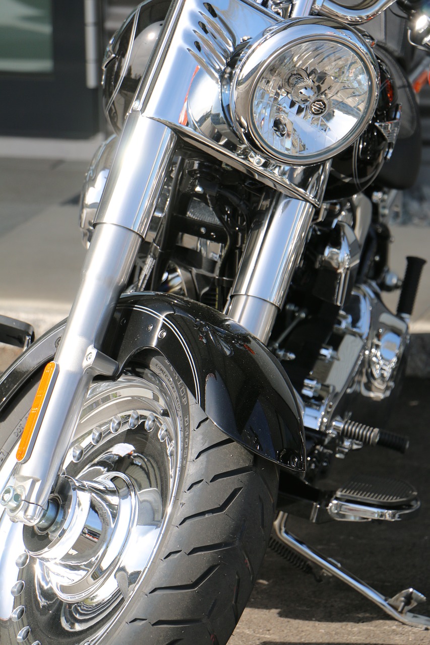 motorcycle harley davidson chrome free photo