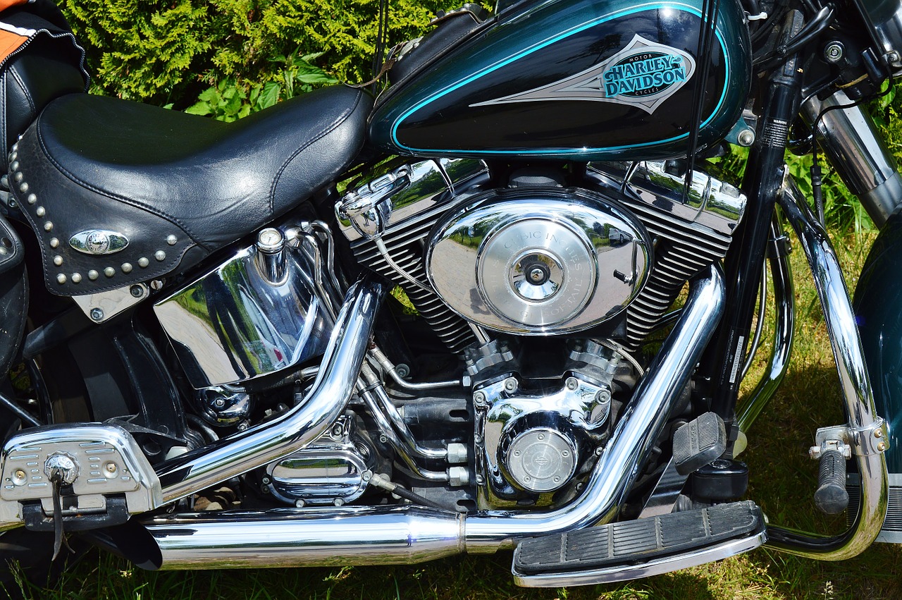 motorcycle harley davidson motor unit free photo