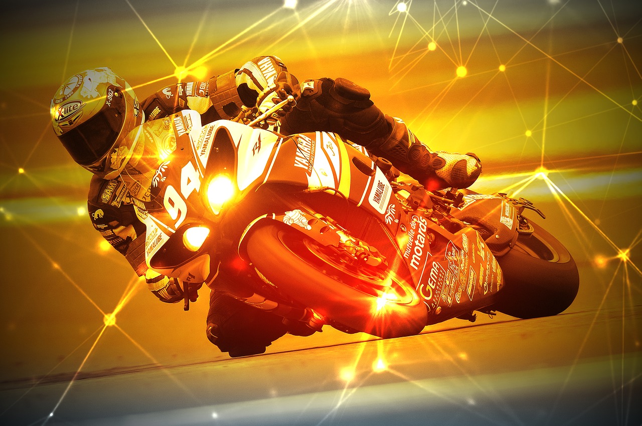 motorcycle racer racing race free photo
