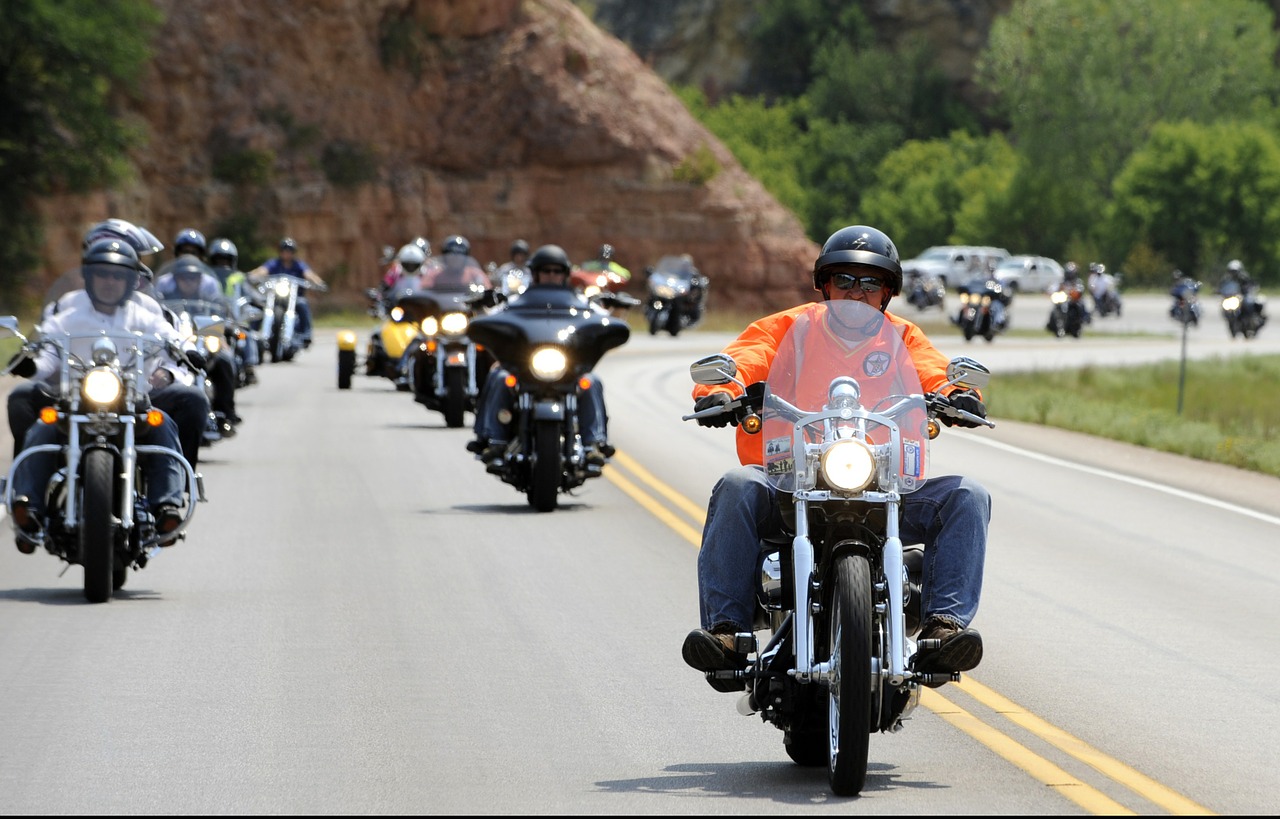 motorcycle rally motorbikes thunder free photo