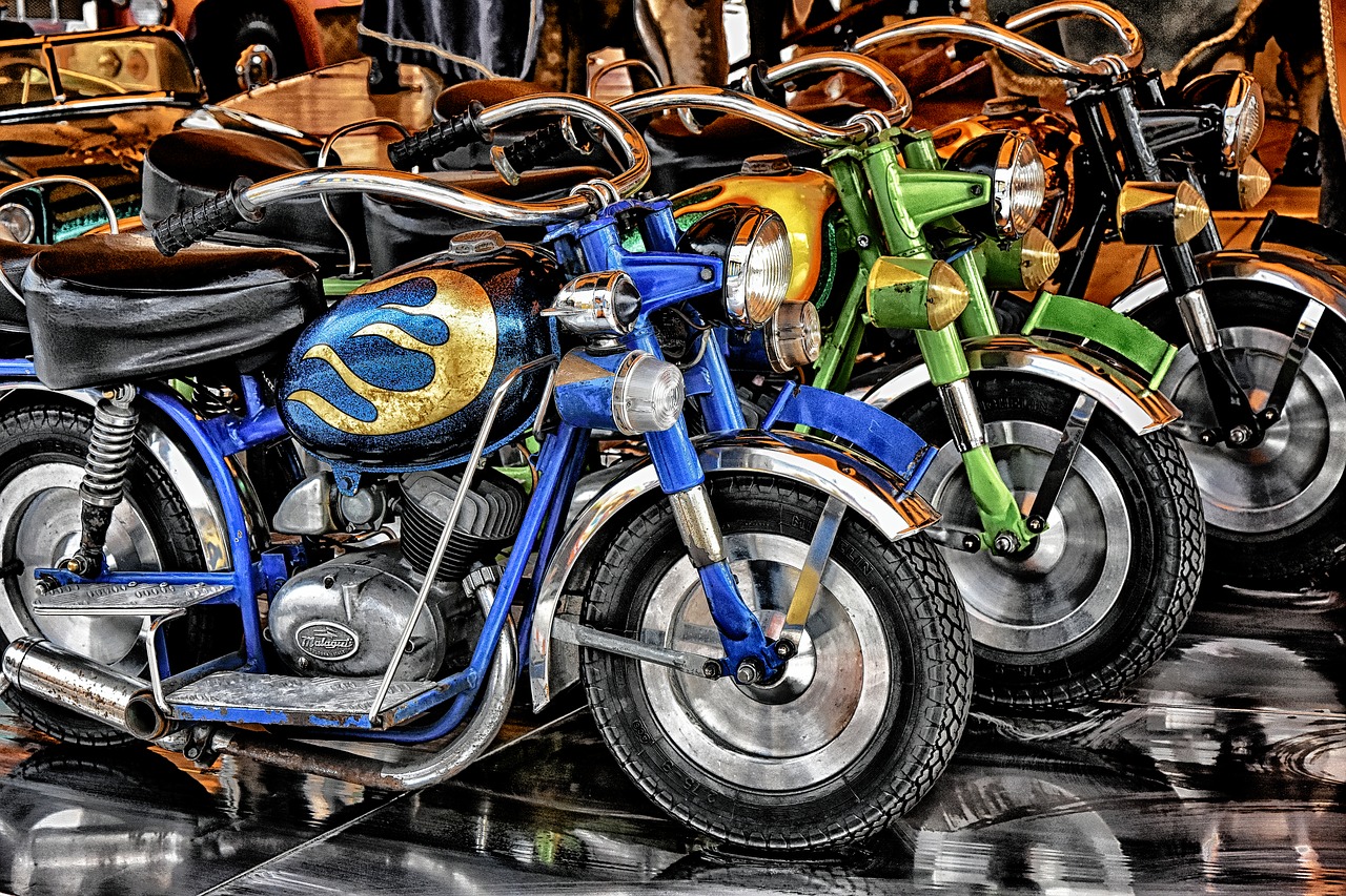 motorcycles  hustle and bustle  ride free photo