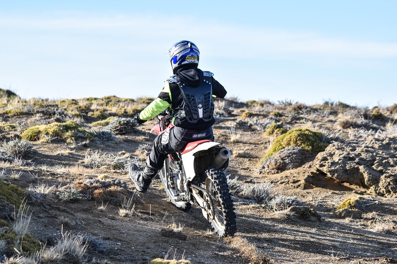 motorcyclist  all terrain  ascent free photo
