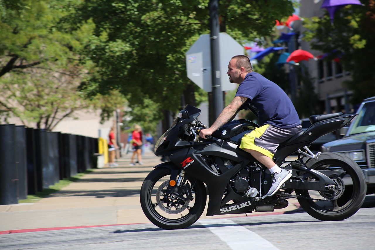 motorcyclist motorcycle man free photo
