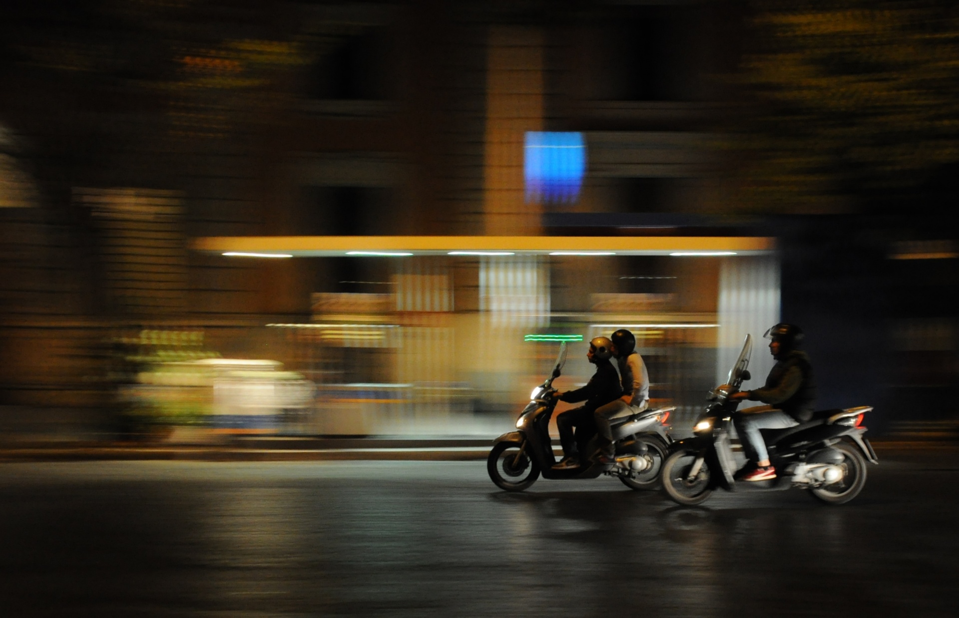 night motorbike light free photo