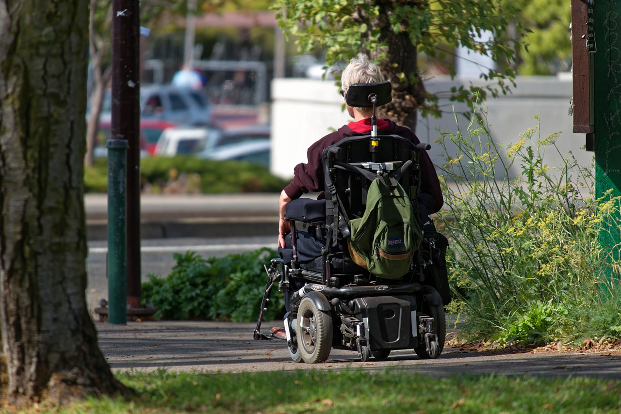 motorized wheelchair wheelchair elderly free photo
