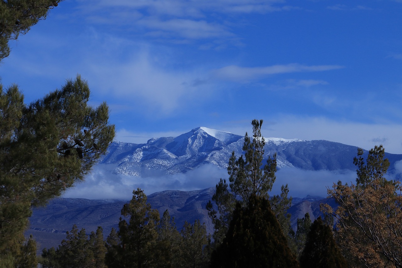 mount charleston  sunrise  christmas morning free photo