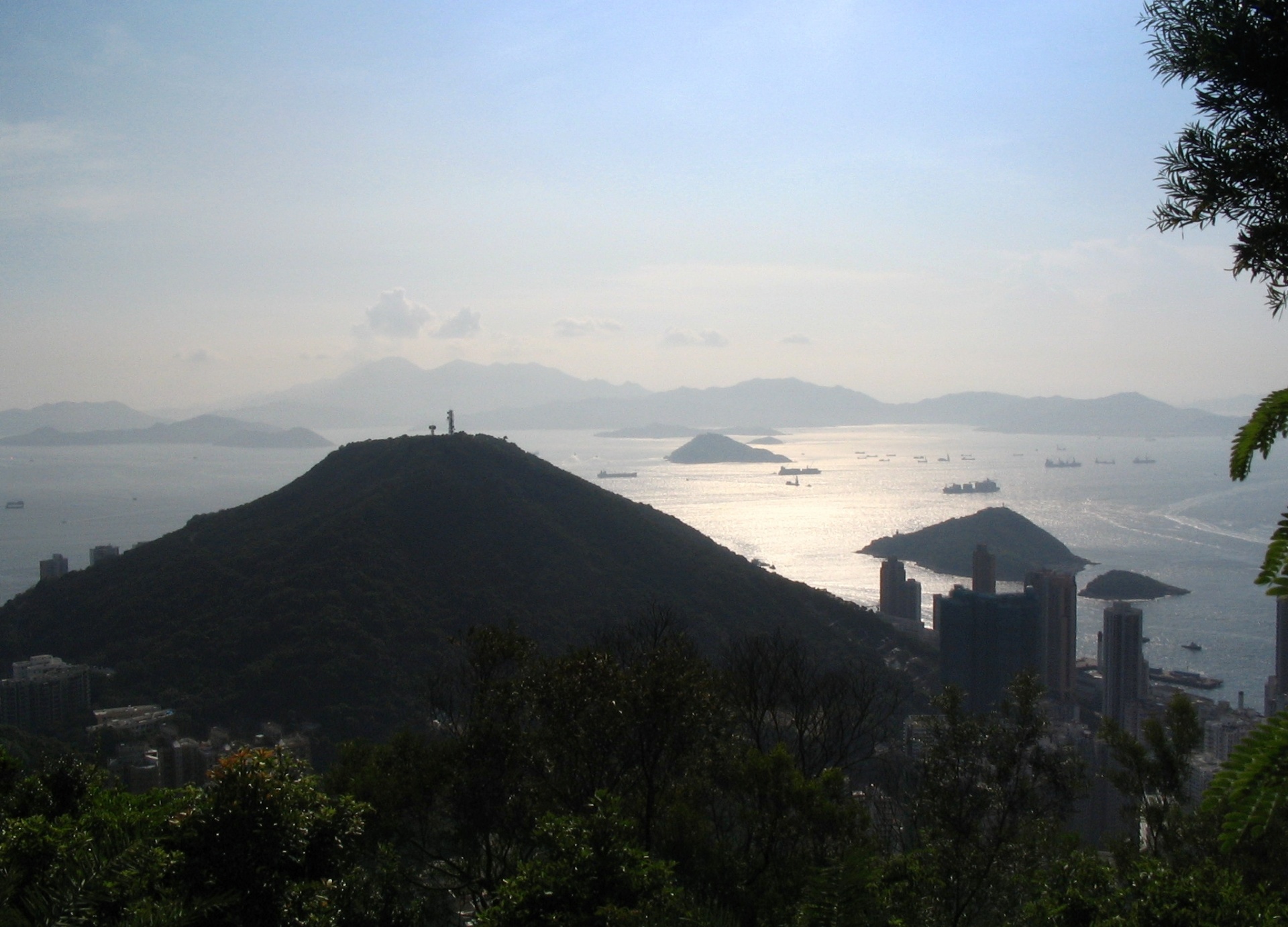 mount davis hongkong island sunset free photo