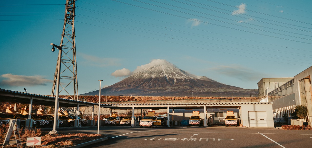 mount fuji  japan  sunset free photo