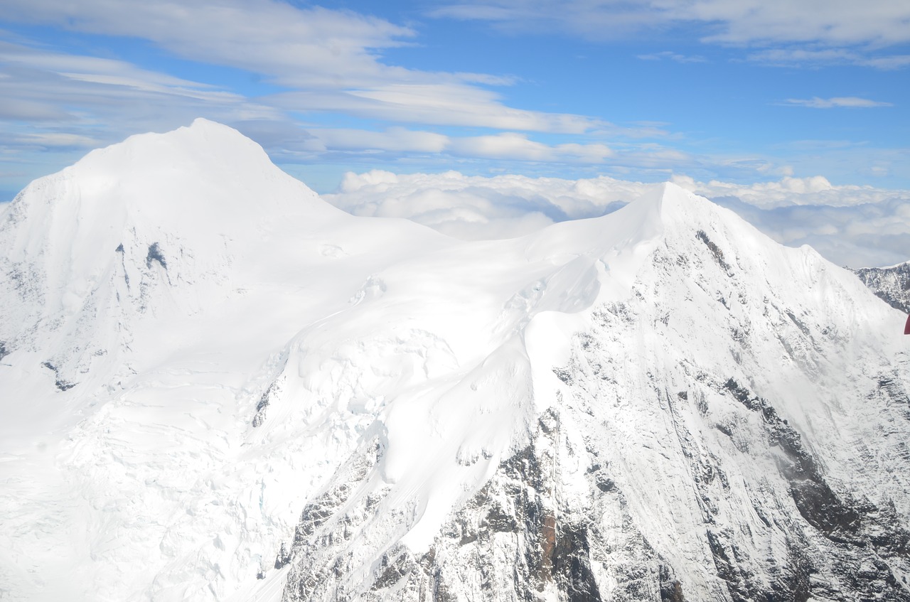 mount mckinley alaska overflew free photo